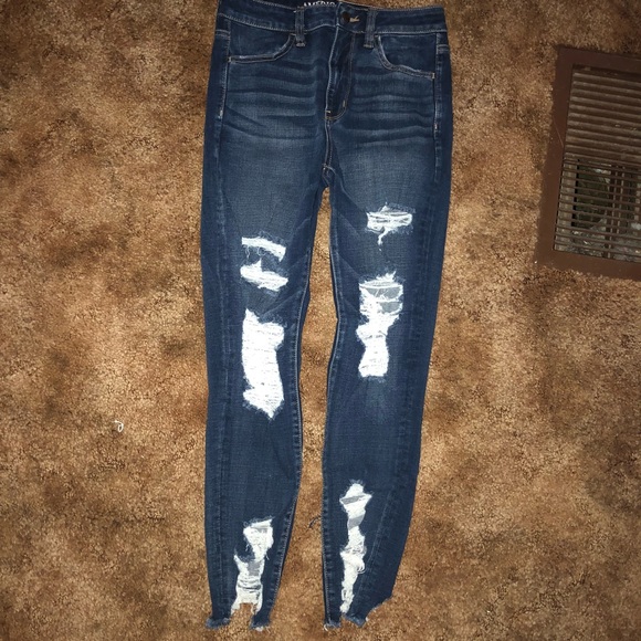AE Distressed Super High Rise Jegging - Picture 6 of 7